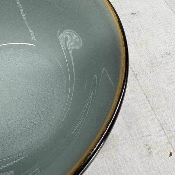 Food Network ANGELICA Blue Bronze Metallic Stoneware 6" Soup Cereal Bowls Set 4 - Picture 15 of 16